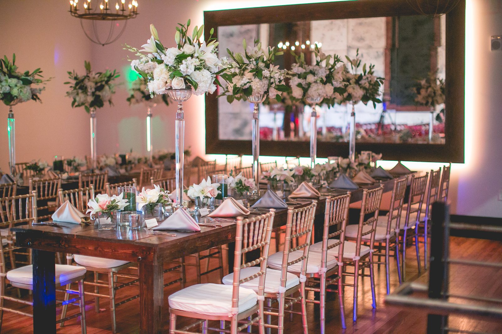 A wedding reception designed by Gather & Grace